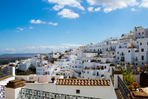 View of the white houses of the famous Andalusian city